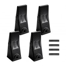 VEVOR Excavator Bucket Teeth with Pins, 4 Pack X156L Bucket Tooth Set for Smooth & Efficient Excavation, Heavy Duty 5.3 in Long Digging Buckets Teeth Replacement for Skid Steer & Mini Excavator