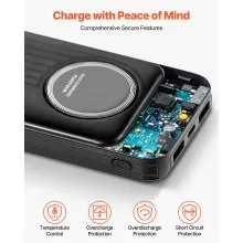 10000 mAh Power Bank Fast Charging Portable Charger External Battery 6 Outputs