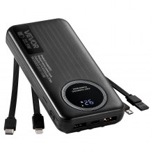 10000 mAh Power Bank Fast Charging Portable Charger External Battery 6 Outputs