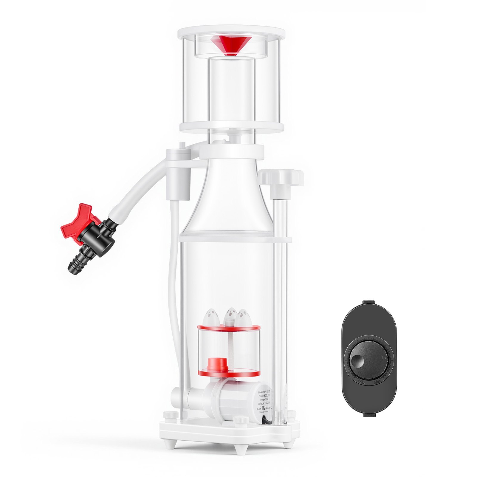 VEVOR Protein Skimmer for 200-400 L Saltwater Aquariums Internal with Pump, Protein Skimmer with DC Pinwheel Pump, Adjustable Control, Air Silencer, for 200-400 L Saltwater Aquariums & Fish Reef Tank
