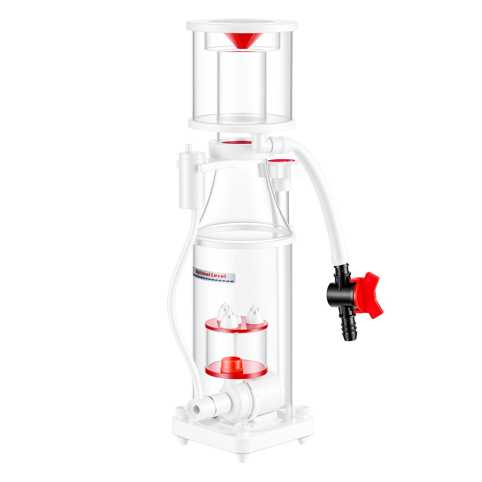 VEVOR Protein Skimmer for 200-400 L Saltwater Aquariums Internal with Pump, Protein Skimmer with DC Pinwheel Pump, Adjustable Control, Air Silencer, for 200-400 L Saltwater Aquariums & Fish Reef Tank