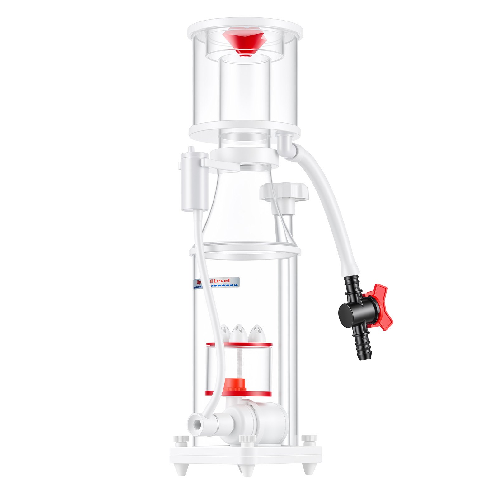 VEVOR Protein Skimmer for 200-400 L Saltwater Aquariums Internal with Pump, Protein Skimmer with DC Pinwheel Pump, Adjustable Control, Air Silencer, for 200-400 L Saltwater Aquariums & Fish Reef Tank