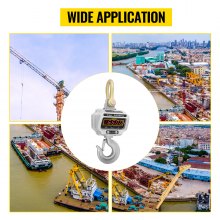 VEVOR 3000kg 6000lbs Digital Crane Scale Heavy Duty Crane Scale Aluminum Digital Hanging Scale LCD-display
