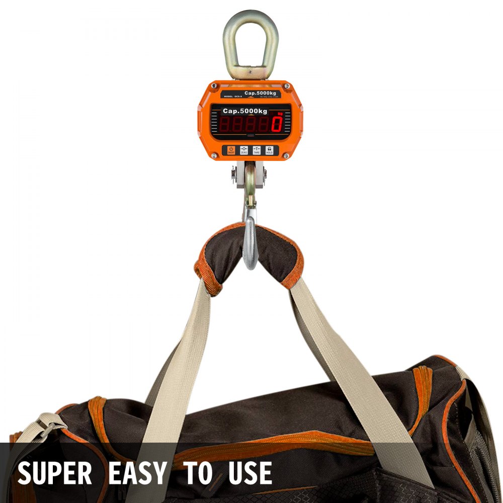 5T Digital Crane Scale 5000KG 11000LBS LCD  Auto power-off  Voltage display