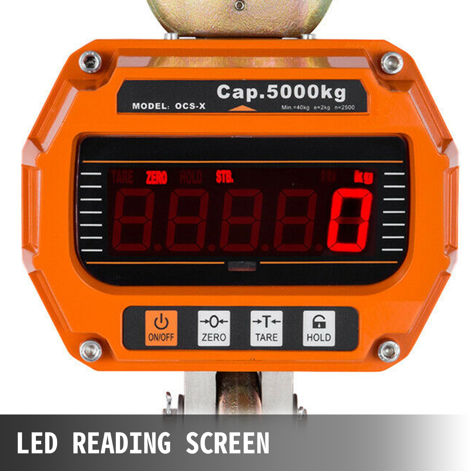 5T Digital Crane Scale 5000KG 11000LBS LCD  Auto power-off  Voltage display