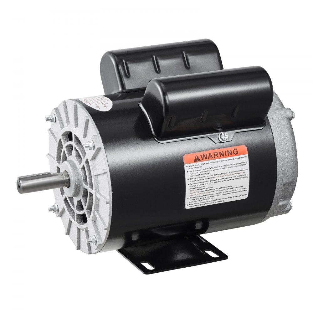 VEVOR 3.7HP Air Compressor Motor, 3450RPM Electric Motor, 230V 17.2 Amps, 5/8" Keyed Shaft 56 Frame, 1.88" Shaft Length, Single Phase, CCW/CW Rotation (Factory Setting is CCW)