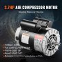 3.7HP Air Compressor Electric Motor 230V 17.2A 3450RPM 56 Frame CW/CCW Rotation (Factory Setting is CCW)