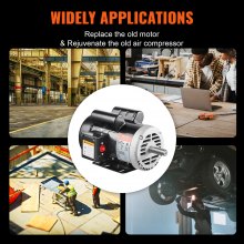 5HP Air Compressor Electric Motor 230V 25A 3450RPM 56Hz Frame CW/CCW Rotation (Factory Setting is CCW)