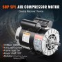 5HP SPL Air Compressor Motor 230V 17.6A 3450RPM 56 Frame CW/CCW Rotation (Factory Setting is CCW)