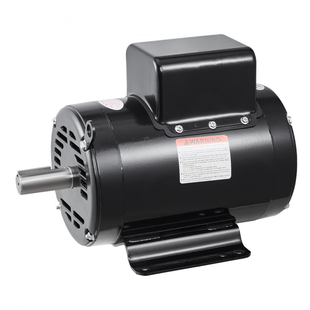 VEVOR 7.5HP Air Compressor Motor, 230V 31.6 Amps Electric Motor, 3450RPM 184T Frame, 1-1/8" Keyed Shaft, 2.75" Shaft Length for Air Compressors, Single Phase, CCW/CCW (Factory Setting is CCW)