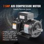 7.5HP Air Compressor Electric Motor 230V 31.6A 3450RPM 184T Frame CW/CCW Rotate