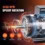 7.5HP Air Compressor Electric Motor 230V 31.6A 3450RPM 184T Frame CW/CCW Rotate (Factory Setting is CCW)