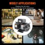 7.5HP Air Compressor Electric Motor 230V 31.6A 3450RPM 184T Frame CW/CCW Rotate (Factory Setting is CCW)