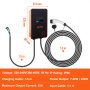 VEVOR Electric Vehicle Charging Station, 0-32A Adjustable, 7/22kW 220-240/380-400V Type 2 EV Car Charging Charging Cable 7,5M TPE Charging Cable, IEC 62196-2, Single/Three Phase for Indoortified,TUV