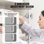 VEVOR Cabinet Door Hinges 40 Packs Full Overlay Soft Close for Frameless Type