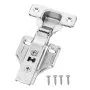VEVOR Cabinet Hinges, 50 Packs Full Overlay Kitchen Cabinet Door Hinges, 100 Degree Opening Angel Soft Close Concealed Cupboard Hinges for Framed + Frameless Cabinet Type, with Mounting Screws