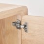 VEVOR Cabinet Hinges, 50 Packs Full Overlay Kitchen Cabinet Door Hinges, 100 Degree Opening Angel Soft Close Concealed Cupboard Hinges for Frameless Cabinet Type, with Mounting Screws