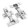 VEVOR Cabinet Hinges, 50 Packs Full Overlay Kitchen Cabinet Door Hinges, 100 Degree Opening Angel Soft Close Concealed Cupboard Hinges for Frameless Cabinet Type, with Mounting Screws