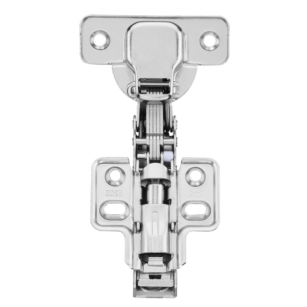 VEVOR Cabinet Hinges, 60 Packs Full Overlay Kitchen Cabinet Door Hinges, 100 Degree Opening Angel Soft Close Concealed Cupboard Hinges for Frameless Cabinet Type, with Mounting Screws