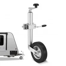 VEVOR Trailer Jack with Wheel, 150 kg Load Capacity, Heavy Duty Bolt-on Trailer Tongue Jack with Single Wheel & Ergonomic Handle, 230 mm Lift Travel, Fit for RVs, Horse Trailers, Utility Trailers