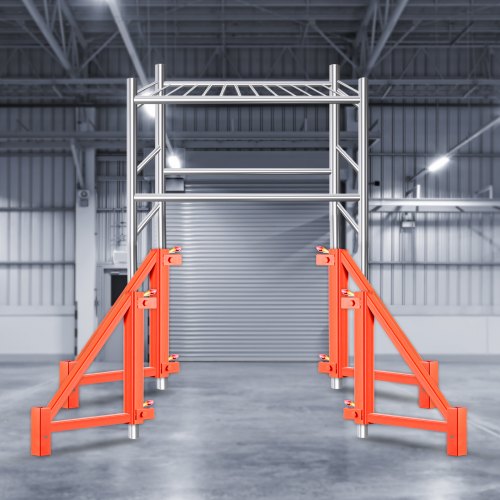 VEVOR Scaffold Outrigger, 18" x 18" x 24" Scaffolding Outriggers, 4 Pieces Outriggers for Scaffolding w/Locking Pins for Home Improvement Projects Like Painting, Patching Drywall or Cleaning Windows