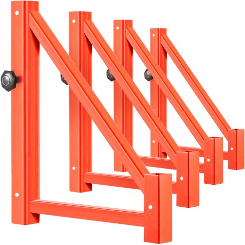 VEVOR Scaffold Outrigger, 18" x 18" x 24" Scaffolding Outriggers, 4 Pieces Outriggers for Scaffolding, Screw Type for Home Improvement Projects Like Painting, Patching Drywall or Cleaning Windows