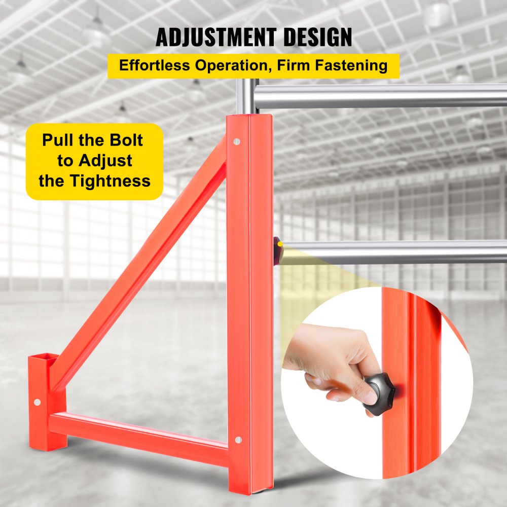 VEVOR Scaffold Outrigger, 18" x 18" x 24" Scaffolding Outriggers, 4 Pieces Outriggers for Scaffolding, Screw Type for Home Improvement Projects Like Painting, Patching Drywall or Cleaning Windows