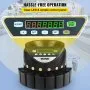 VEVOR Euro Coin Counter Sorter 500-1000 Coins Electronic Automatic EUR Coin Counting Machine 300 Coins Per Minute with 8 Coin Drawers for School Shop Bank