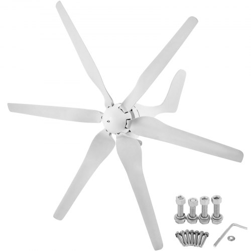 Brand New 300W LOW START SPEED WIND  GENERATOR TURBINE 6 BLADES LIGHT AND POWERFUL