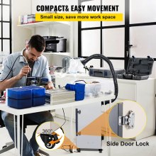 VEVOR Solder Fume Extractor, 330W 270 CFM Smoke Absorber, 6-Stage Filters 5 Speeds with Wireless Remote Control for Soldering, Laser Engraving and DIY Welding (Hose Not Included)
