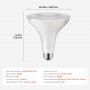 VEVOR PAR38 Flood Light Bulb, 6 Pack LED Outdoor Flood Lights, 1050 Lumens LED Flood Light Bulbs, 5000K Cool White Light, 15,000 Hour Lifetime, Weatherability Stepless Dimmable Recessed Can Light Bulb
