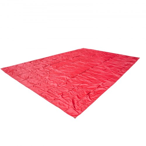 VEVOR Flatbed Tarps, 18OZ Flatbed Truck Tarp, 16x24 Ft Polyethylene Lumber Tarp, Red Heavy Duty Trailer Tarp with Stainless Steel D Rings for Trucks, Vans, Small Boats, Machinery & Outdoor Materials