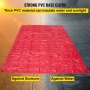 VEVOR Flatbed Tarps, 18OZ Flatbed Truck Tarp, 16x24 Ft Polyethylene Lumber Tarp, Red Heavy Duty Trailer Tarp with Stainless Steel D Rings for Trucks, Vans, Small Boats, Machinery & Outdoor Materials