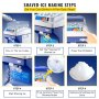 Commercial Ice Shaver Ice Shaving Machine, with Hopper, Electric Snow Cone Maker