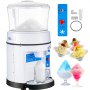 Electric Ice Crusher Shaver Commercial Machine Snow Cone Maker w/Hopper 500kg/h