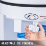 Electric Ice Crusher Shaver Commercial Machine Snow Cone Maker w/Hopper 500kg/h