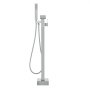 modern VEVOR freestanding bathtub faucet with handheld shower and sleek chrome finish.