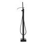 VEVOR Freestanding Bathtub Faucet, Floor Mount, Freestanding Tub Filler, Shower Mixer Taps, Two Water Modes, 360° Swivel Spout, for Bathing & Showering Pet Bathing Cleaning Drains Toilet Flushing