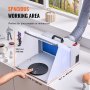 VEVOR Airbrush Spray Booth Bærbar Hobby Airbrush Paint Spray Booth til modeller