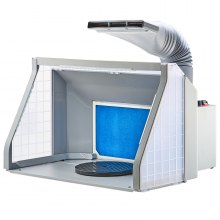 VEVOR Airbrush Spray Booth Dual-Fans Portable Hobby Airbrush Paint Spray Booth