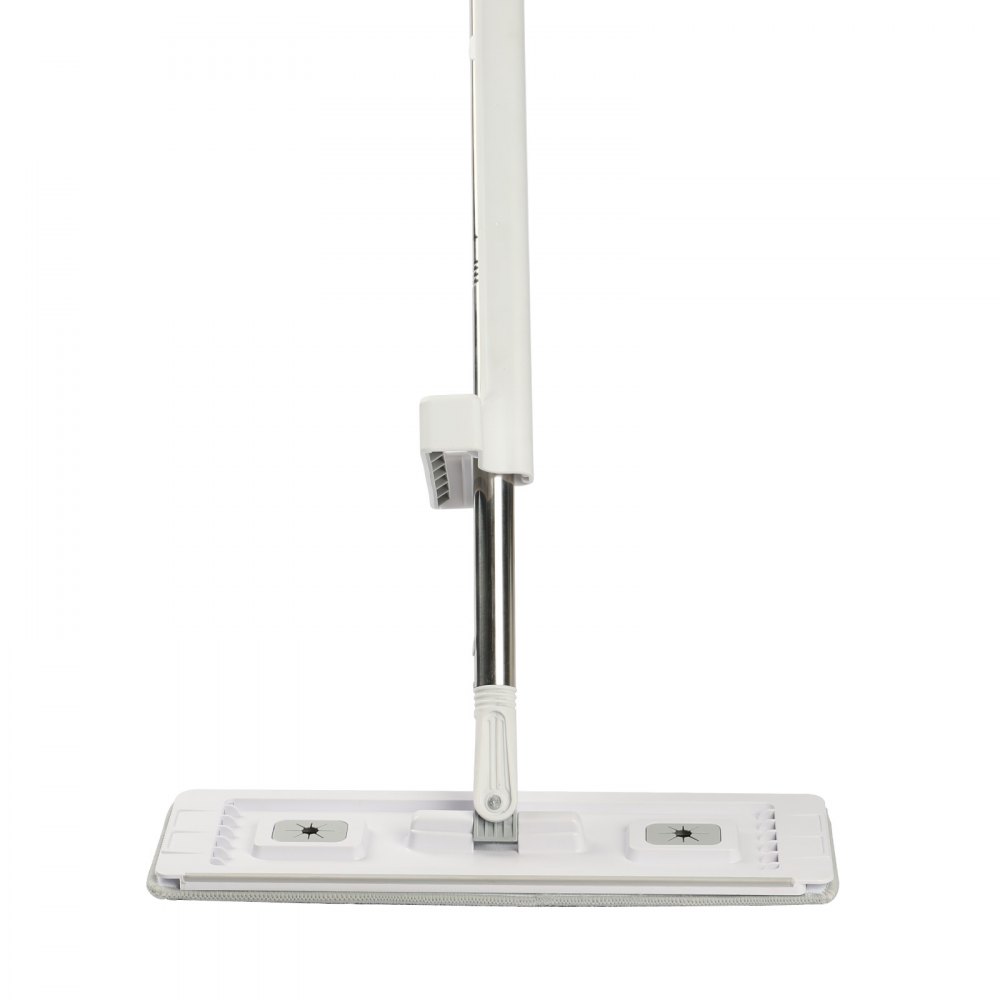 VEVOR Flat Mop, Self Wringing, Microfiber Floor Mop with 4 Reusable & Washable Mop Pads for Dry & Wet Floor Cleaning, Microfiber Flat Mop with Stainless Steel Handle for Hardwood Laminate Tile Vinyl