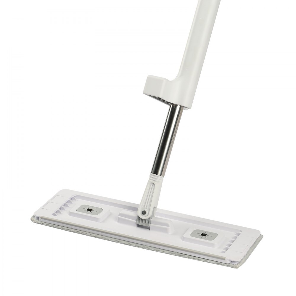 VEVOR Flat Mop, Self Wringing, Microfiber Floor Mop with 4 Reusable & Washable Mop Pads for Dry & Wet Floor Cleaning, Microfiber Flat Mop with Stainless Steel Handle for Hardwood Laminate Tile Vinyl