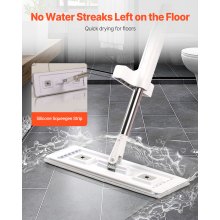 Microfiber Flat Mop with 4 Mop Pads Flat Mop for Dry and Wet Floor Cleaning