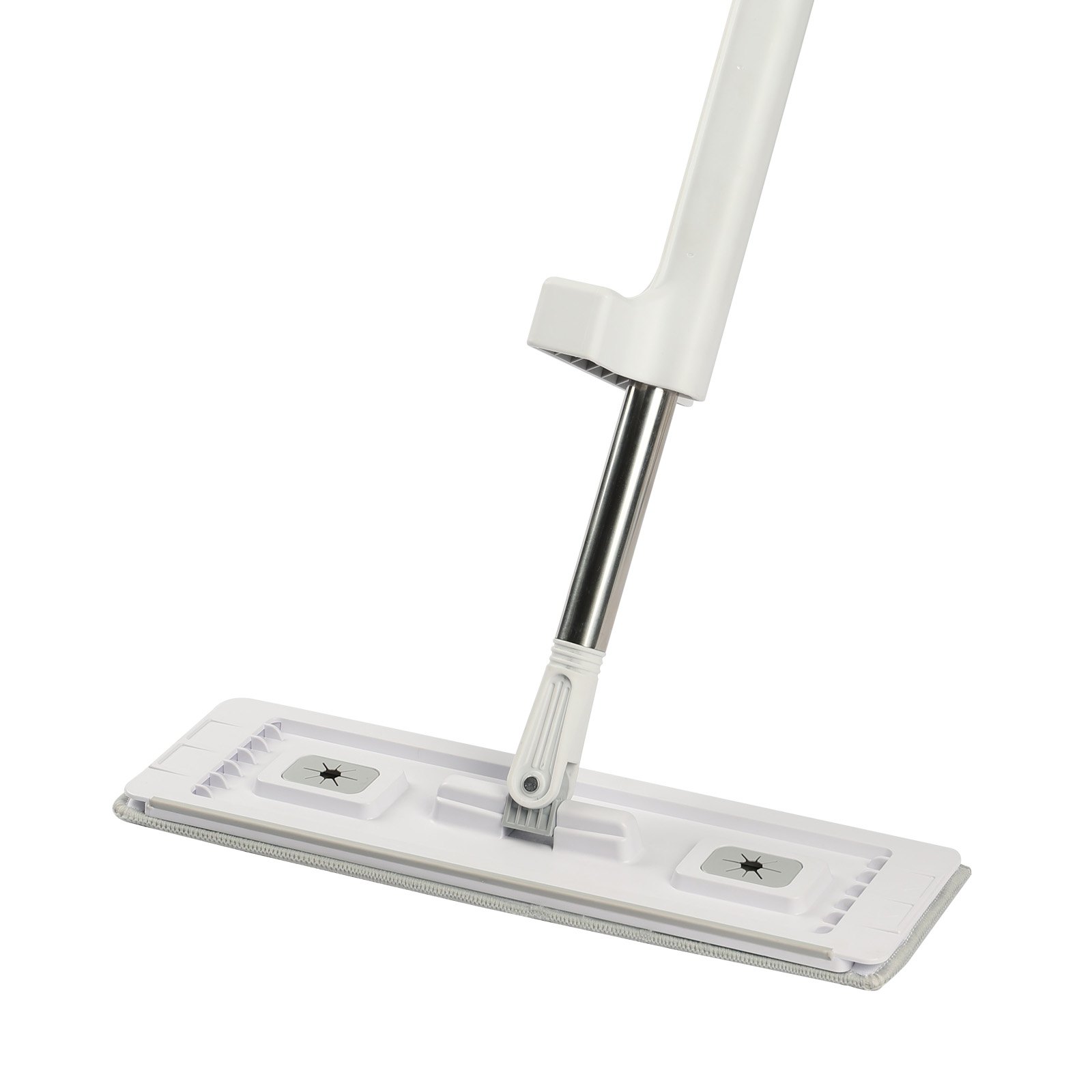 VEVOR Flat Mop, Self Wringing, Microfiber Floor Mop with 4 Reusable & Washable Mop Pads for Dry & Wet Floor Cleaning, Microfiber Flat Mop with Stainless Steel Handle for Hardwood Laminate Tile Vinyl