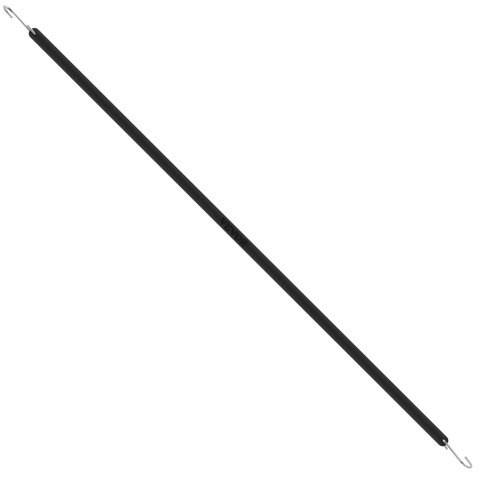 black VEVOR extension spring with hooks on both ends.