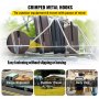 VEVOR Rubber Bungee Cords, 53 Pack 21" Long, Weatherproof Natural Rubber Tie Down Straps with Crimped S Hooks, Heavy Duty Outdoor Tarp Straps for Securing Flatbed Trailers, Canvases, Cargo, and More