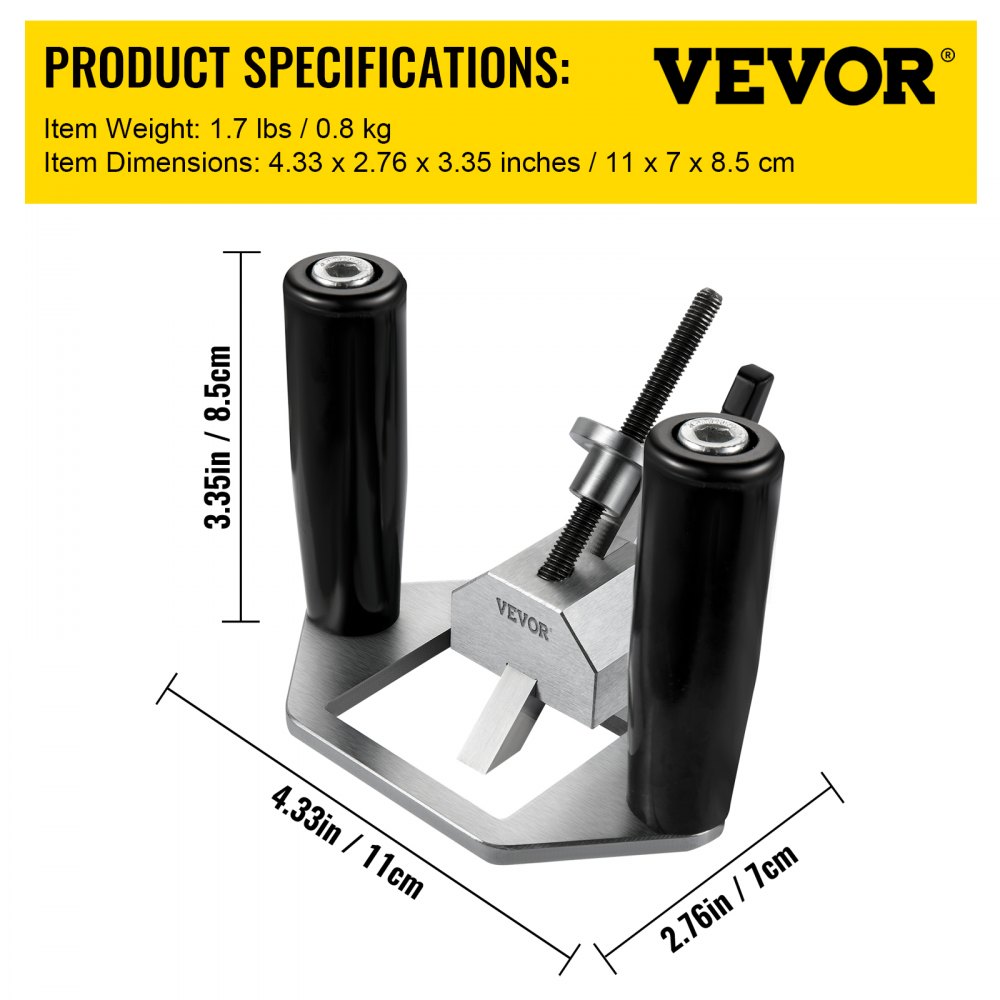 VEVOR Router Plane Woodworking Planer Adjustable Blade Extended Grip Depth Stop