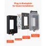 Outdoor Outlet Cover 1-Gang Lockable Weatherproof Electrical Outlet Cover