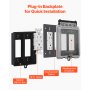 Outdoor Outlet Cover 2-Gang Lockable Weatherproof Electrical Outlet Cover