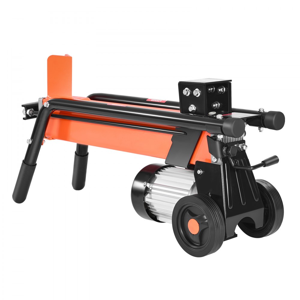 VEVOR Electric Log Splitter, 6.5 Tons Electric Wood Splitter, 1500W 15 Amp Motor, Portable Firewood Splitting Machine with 6" Wheels, Wood Splitters for Forestry Harvesting, Efficient & Secure